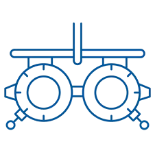 Eye Exam Glasses Linear Icon